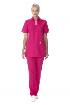 АУРА ФУКСИ ярко-розовый женский медицинский костюм