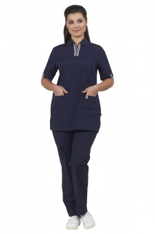 АУРА темно-синий женский медицинский костюм