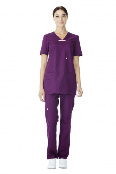 АУРА ФИАЛКА фиолетовый, женский медицинский костюм